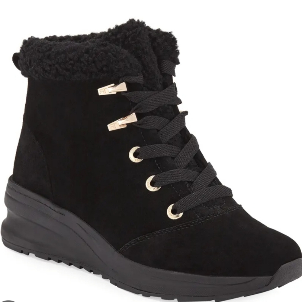 Taryn Rose Black Ankle Bootie - Picture 2 of 5